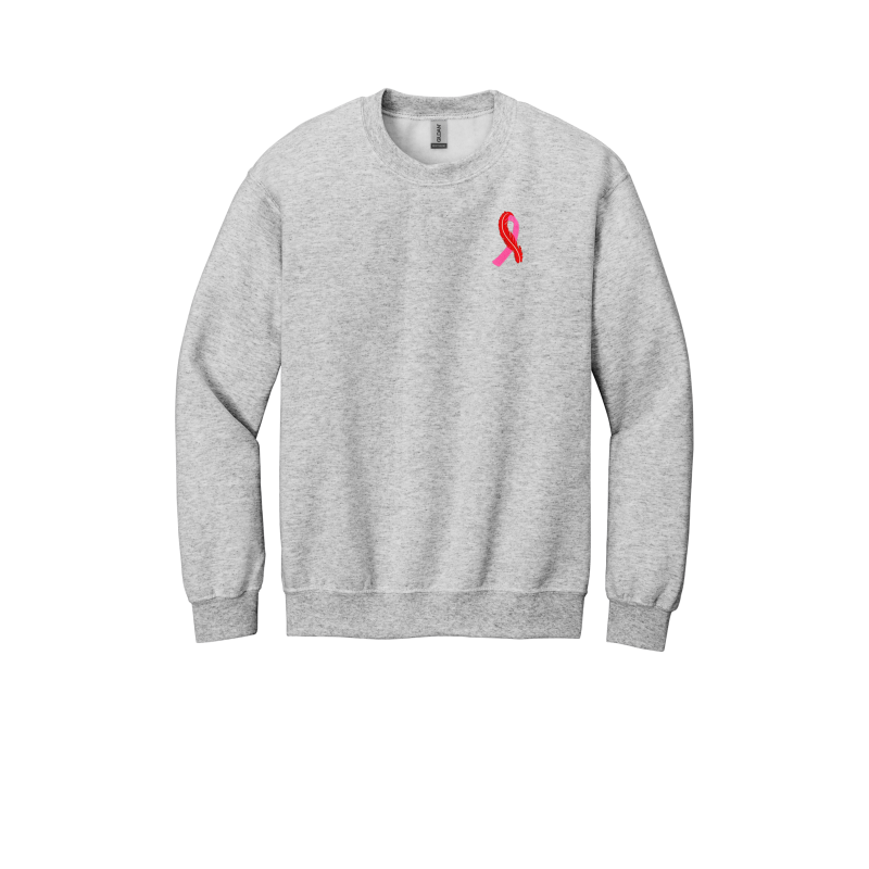 EMBROIDERED-Ribbon/Feather - Crewneck Sweatshirt -FPW