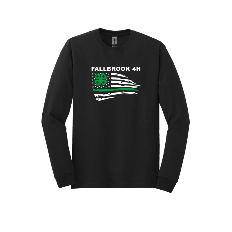 Fallbrook 4-H- YOUTH Unisex Long Sleeve Shirt- Front Design