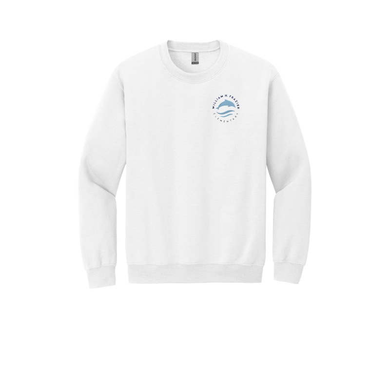 EMBROIDERED- Frazier Dolphine Logo-ADULT Crewneck Sweatshirt