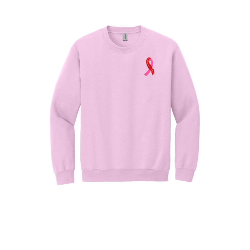 EMBROIDERED-Ribbon/Feather - Crewneck Sweatshirt -FPW