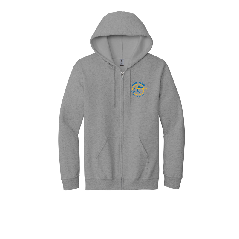 YOUTH-Maie Ellis Full Zip Up Hoodie (Left Chest/Back Logo)