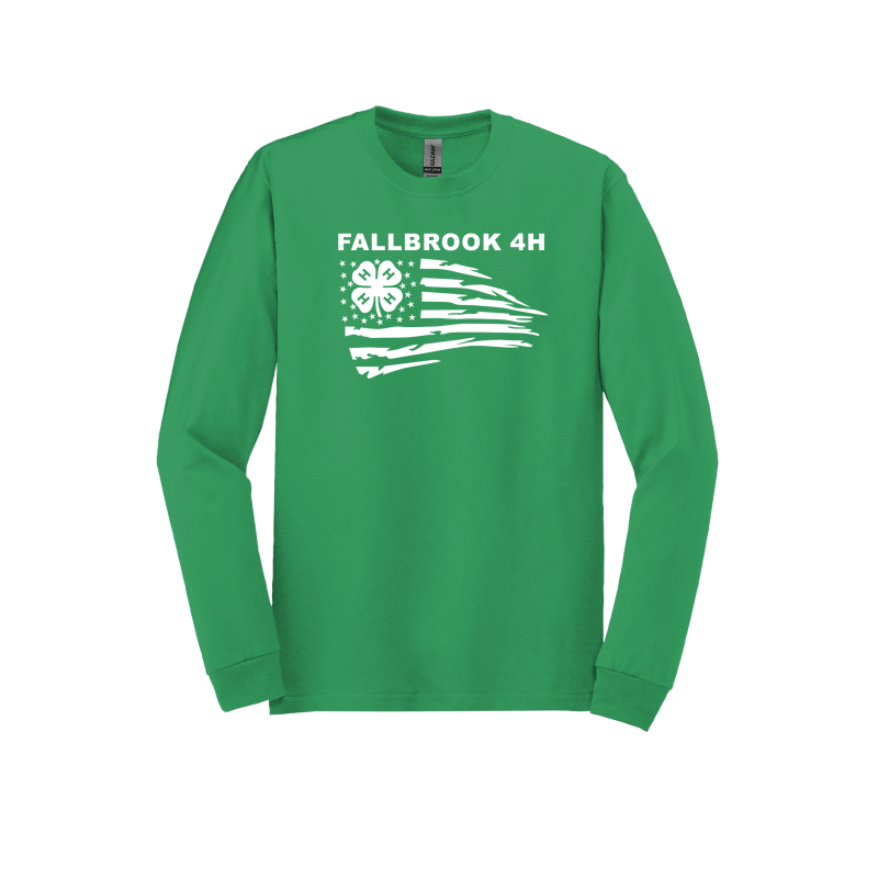 Fallbrook 4-H- ADULT Unisex Long Sleeve Shirt- Front Design
