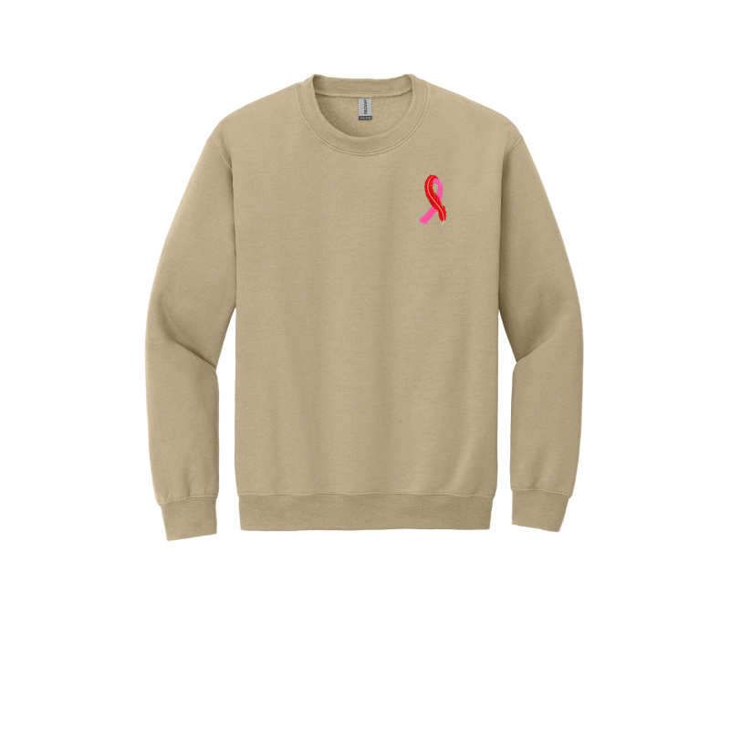 EMBROIDERED-Ribbon/Feather - Crewneck Sweatshirt -FPW
