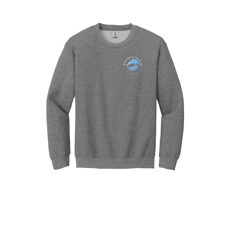 EMBROIDERED- Frazier Dolphine Logo-ADULT Crewneck Sweatshirt