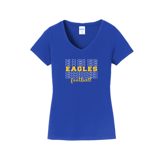 San Pasqual Stacked Design - Women's V-Neck Shirt