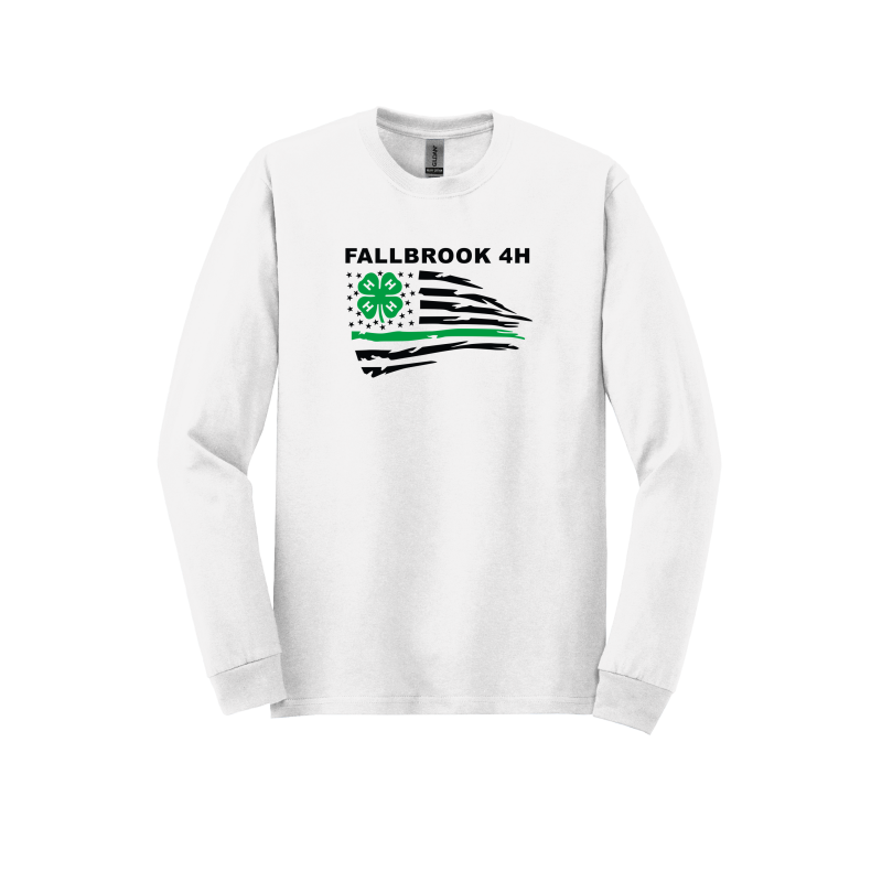 Fallbrook 4-H- YOUTH Unisex Long Sleeve Shirt- Front Design
