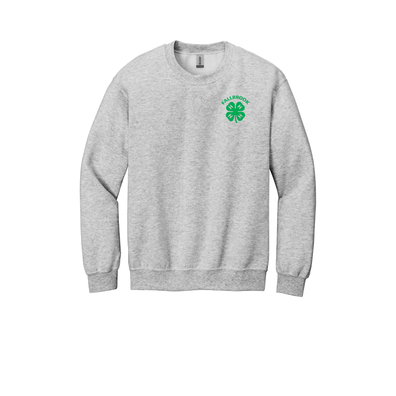 Embroidered Clover 4H ADULT Crewneck Sweatshirt (No back design)