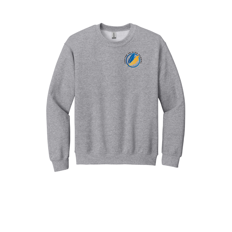 Potter Jr. High ADULT LEFT CHEST ONLY Crewneck Sweatshirt