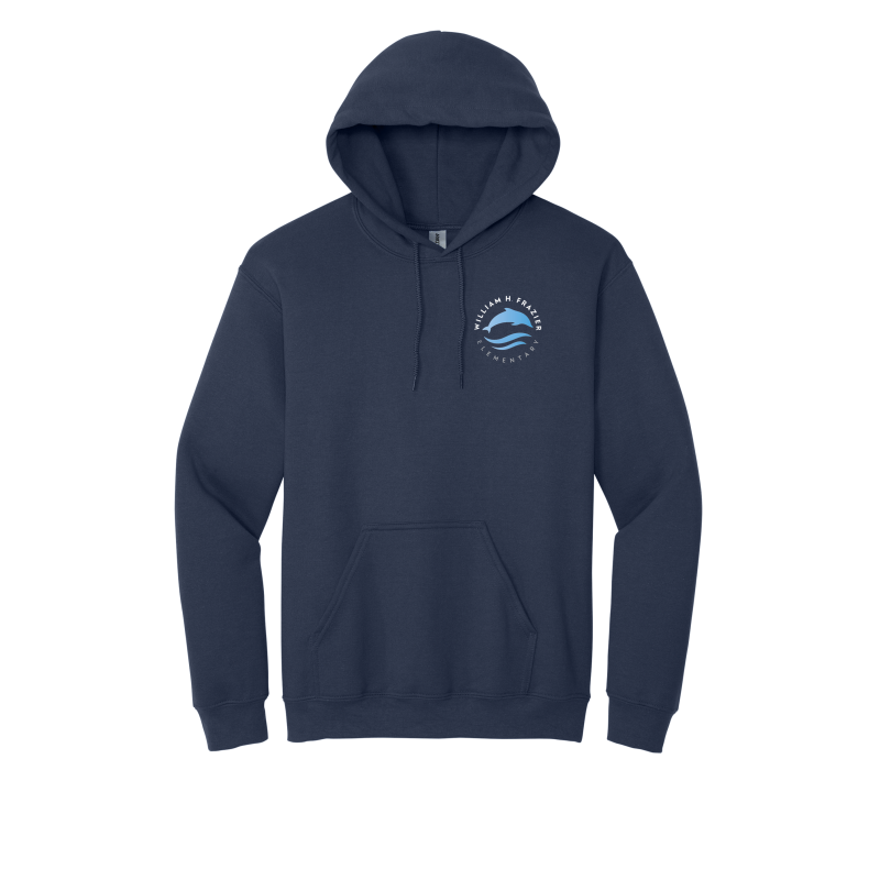 EMBROIDERED -Frazier Dolphin Logo- ADULT Hoodie