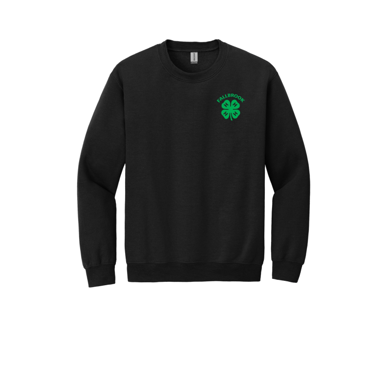 Embroidered Clover 4H ADULT Crewneck Sweatshirt (No back design)