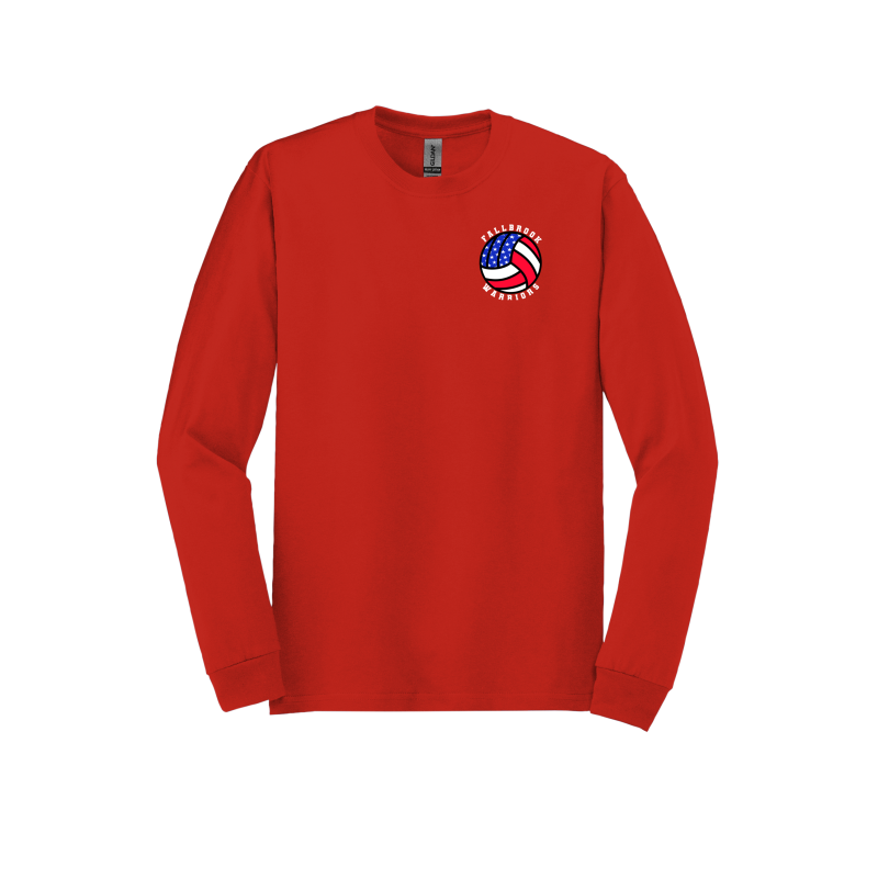 American Flag Volleyball - Long Sleeve Shirt