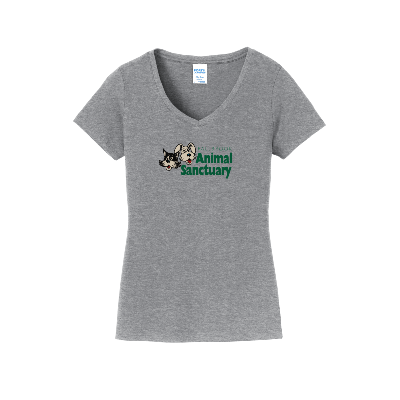 FAS- Women's V-Neck Shirt - Front Design Only