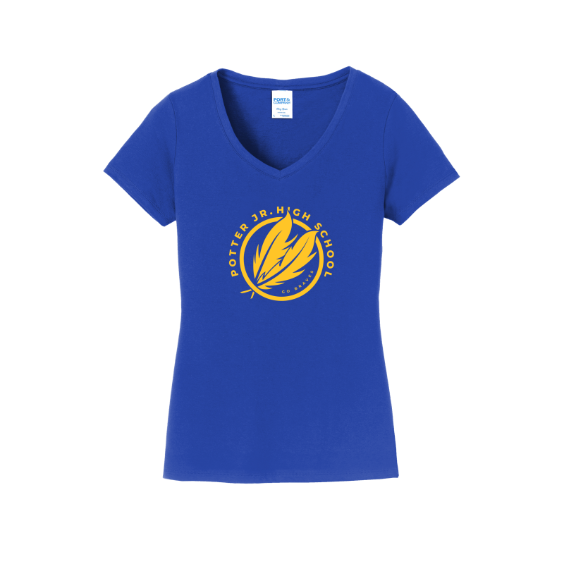 Potter Jr. High Women's V-Neck Shirt
