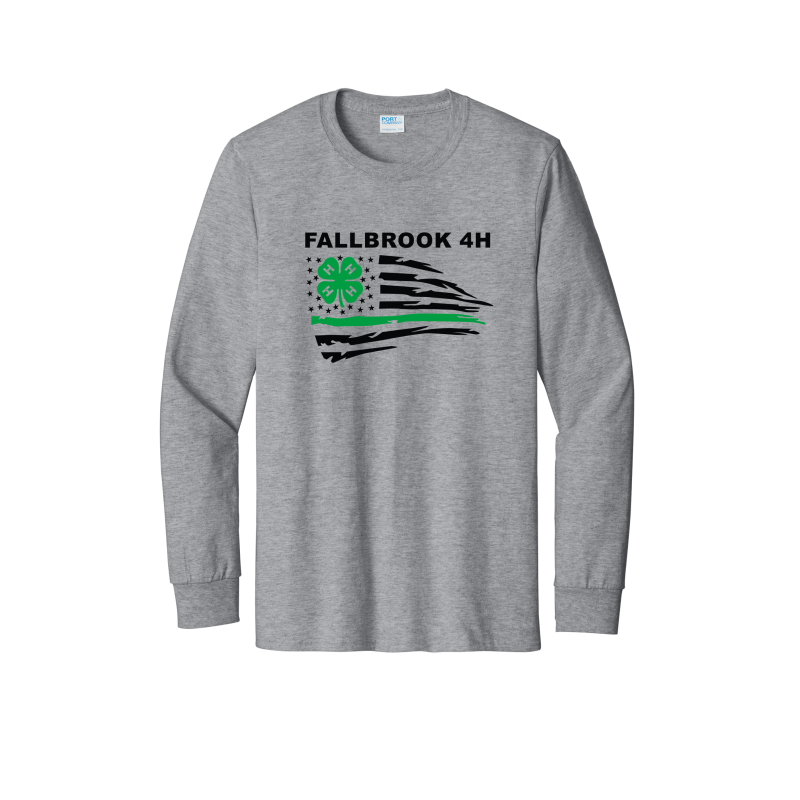 Fallbrook 4-H- YOUTH Unisex Long Sleeve Shirt- Front Design