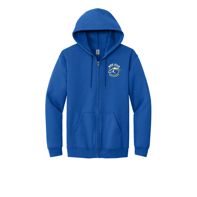 YOUTH-Maie Ellis Full Zip Up Hoodie (Left Chest/Back Logo)