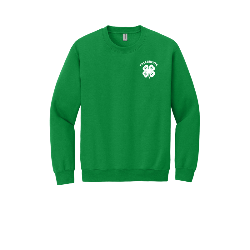 Embroidered Clover 4H ADULT Crewneck Sweatshirt (No back design)