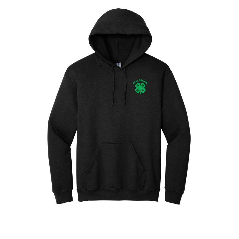 Embroidered Clover 4H ADULT Hoodie (No back design)