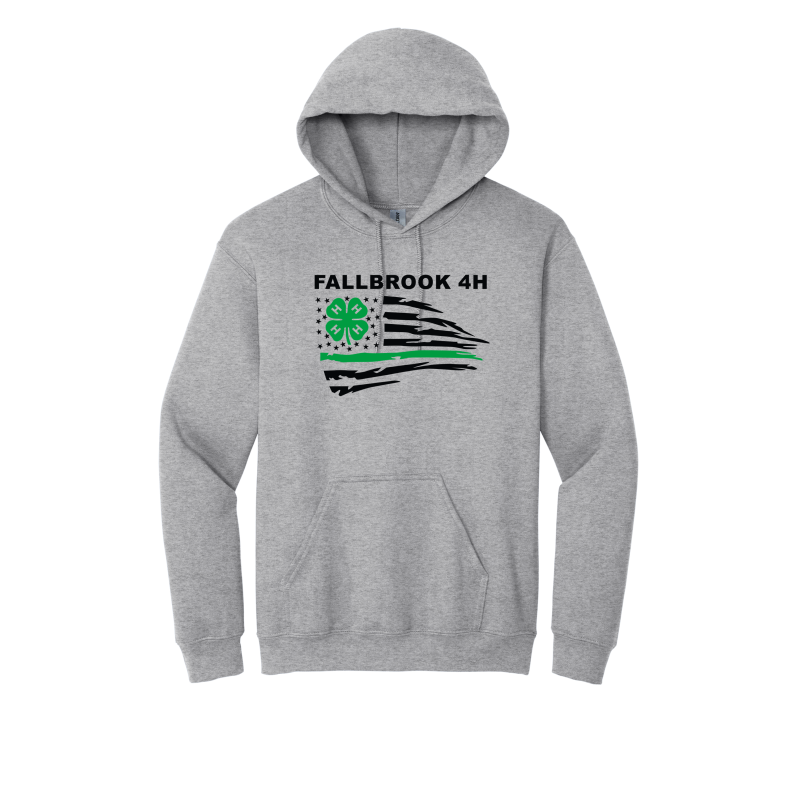 Fallbrook 4-H - YOUTH Hoodie -Front Design Only