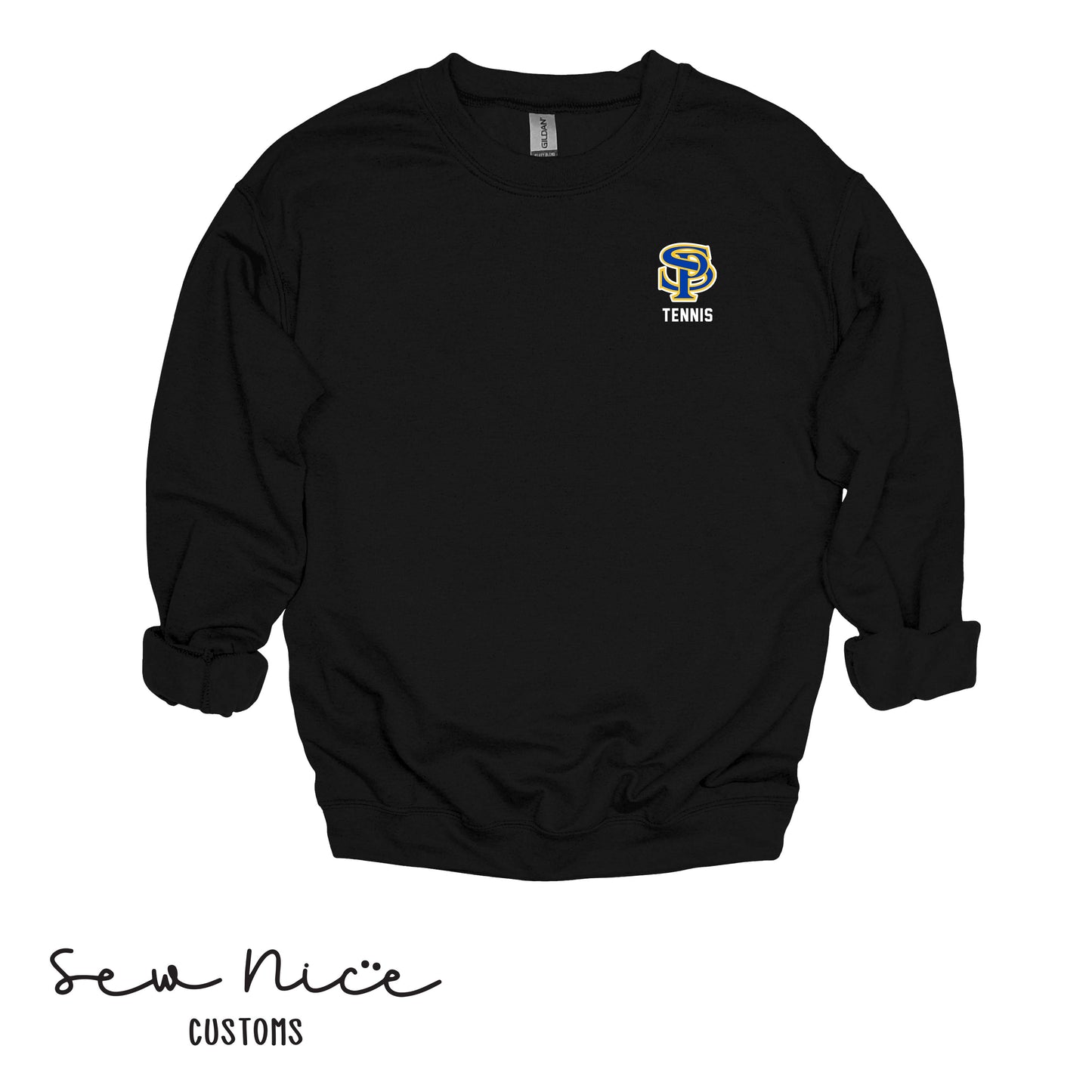 EMBROIDERED SP Tennis- Unisex Adult/Youth Crewneck Sweatshirt