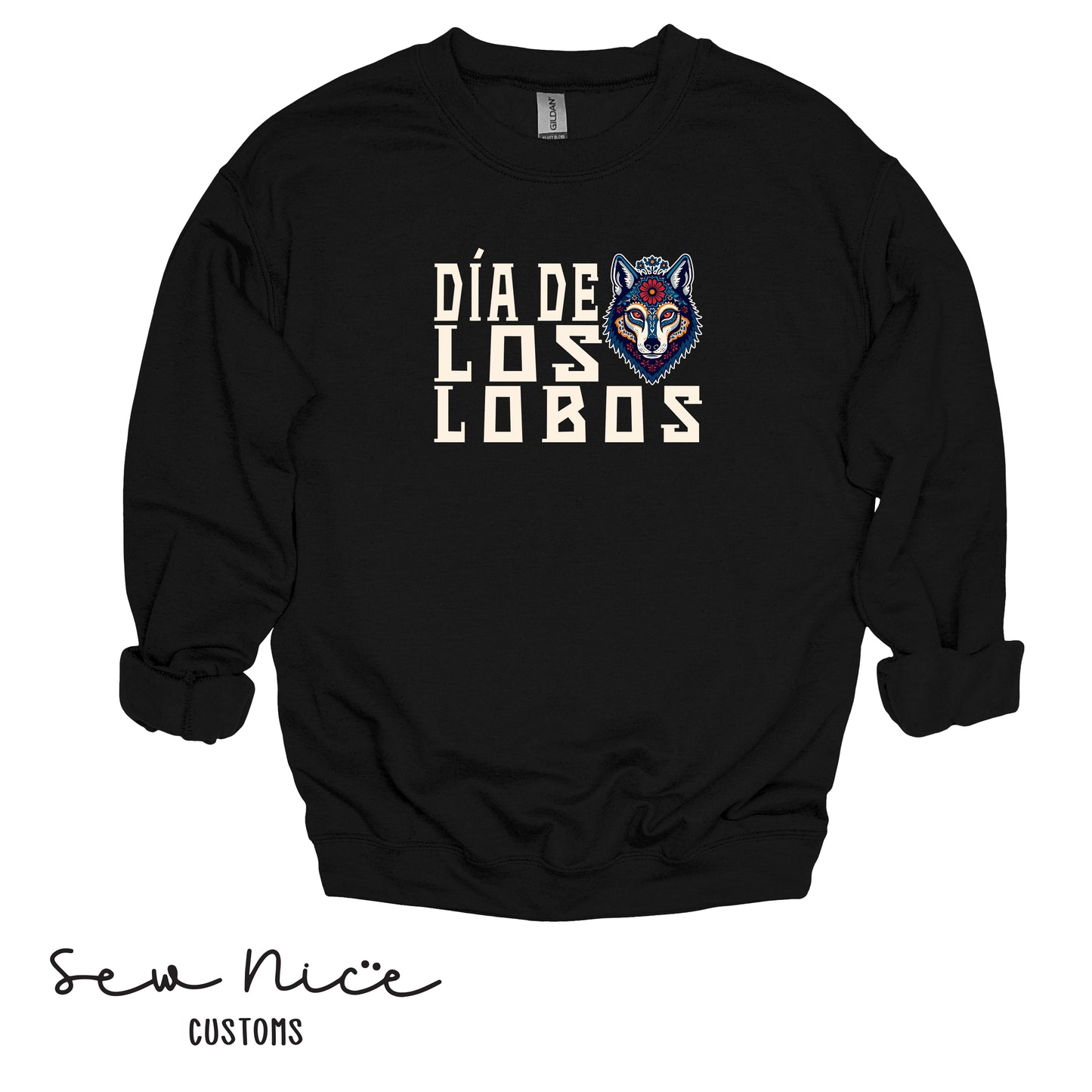 Dia De Los Lobos- Unisex Adult/Youth Crewneck Sweatshirt