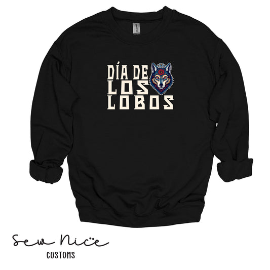 Dia De Los Lobos- Unisex Adult/Youth Crewneck Sweatshirt