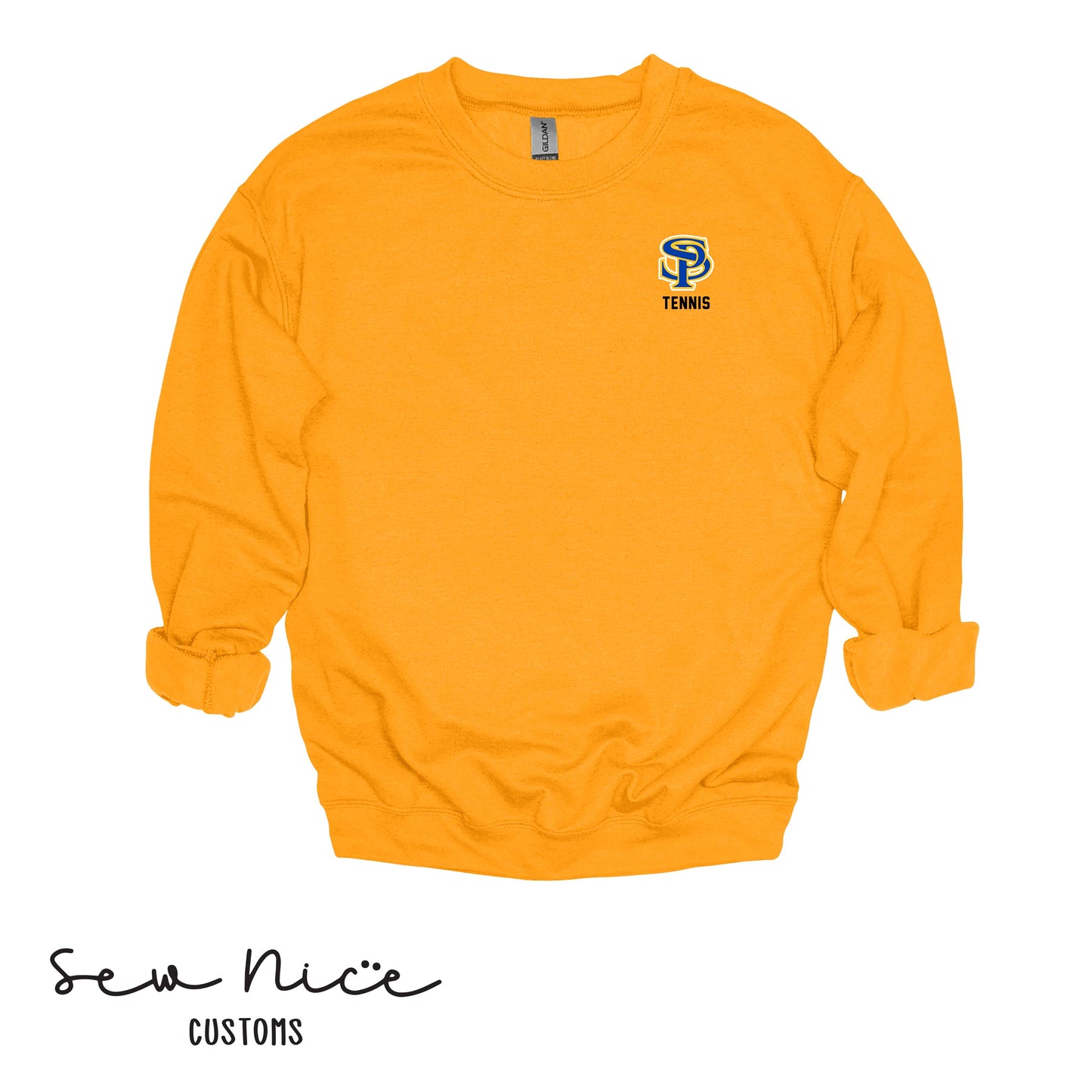 EMBROIDERED SP Tennis- Unisex Adult/Youth Crewneck Sweatshirt