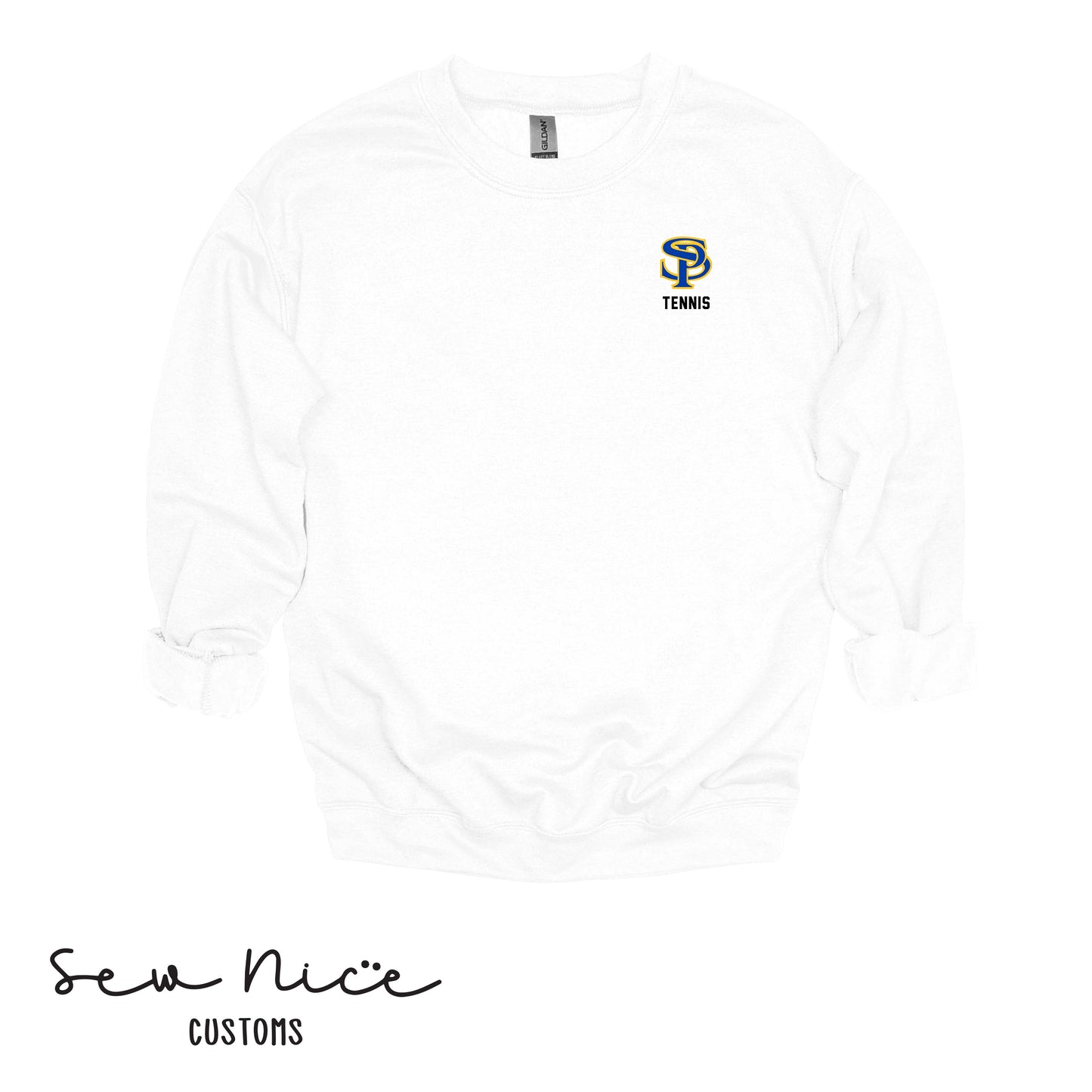 EMBROIDERED SP Tennis- Unisex Adult/Youth Crewneck Sweatshirt