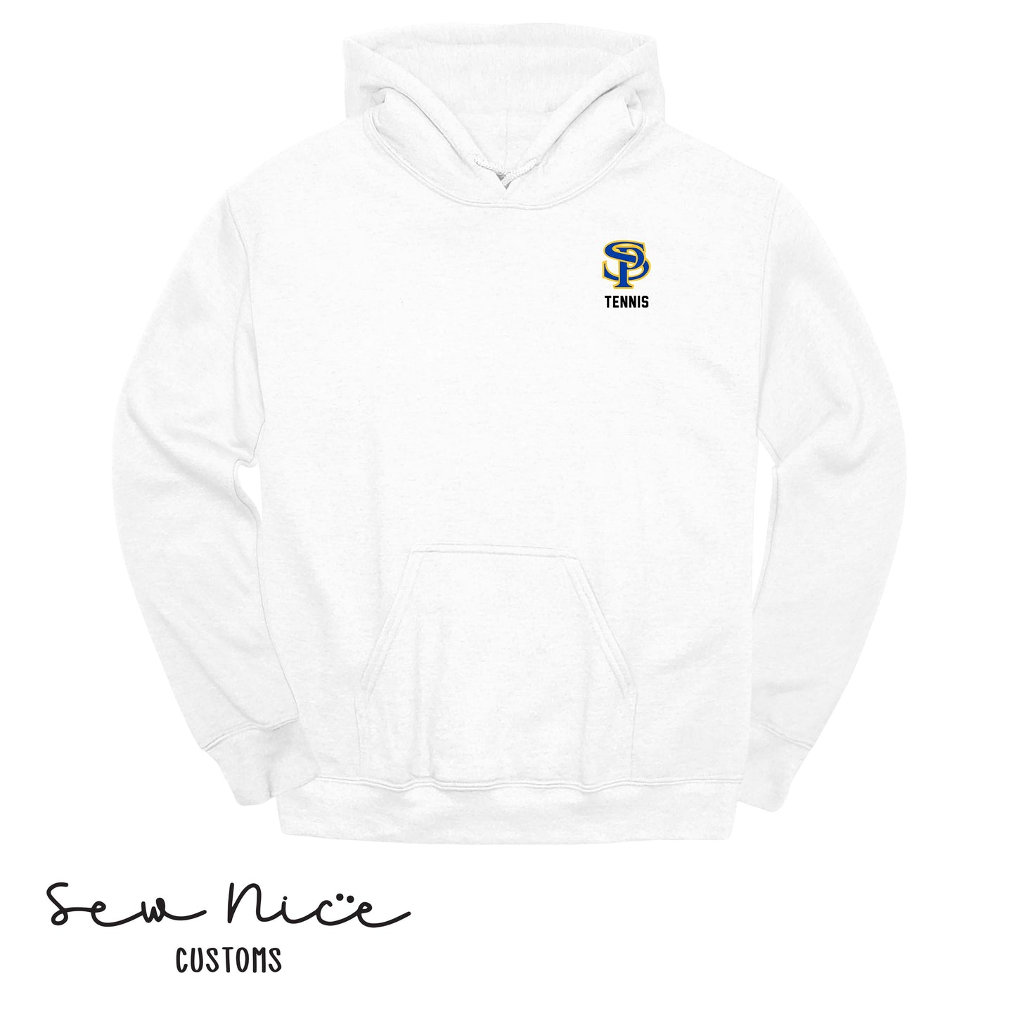 EMBROIDERED SP Tennis- Unisex Adult/Youth Hoodie