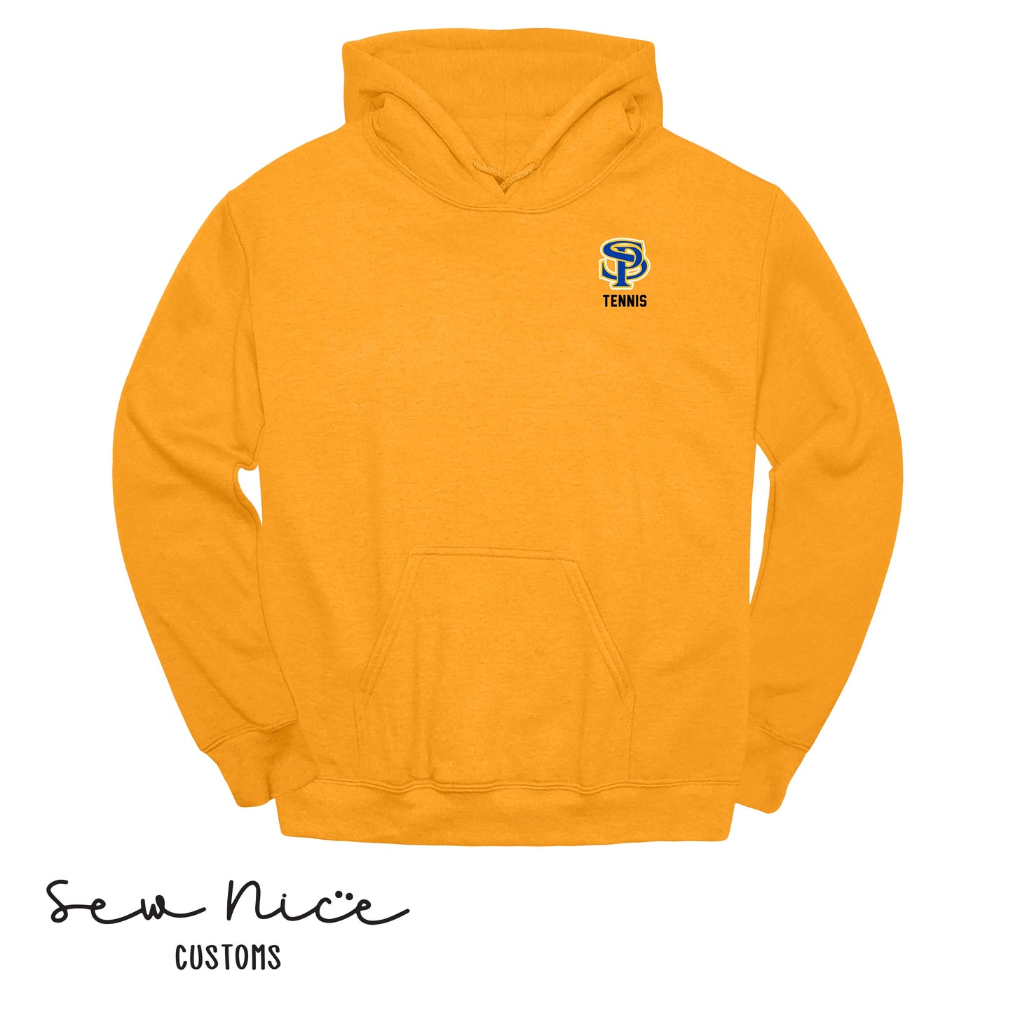 EMBROIDERED SP Tennis- Unisex Adult/Youth Hoodie
