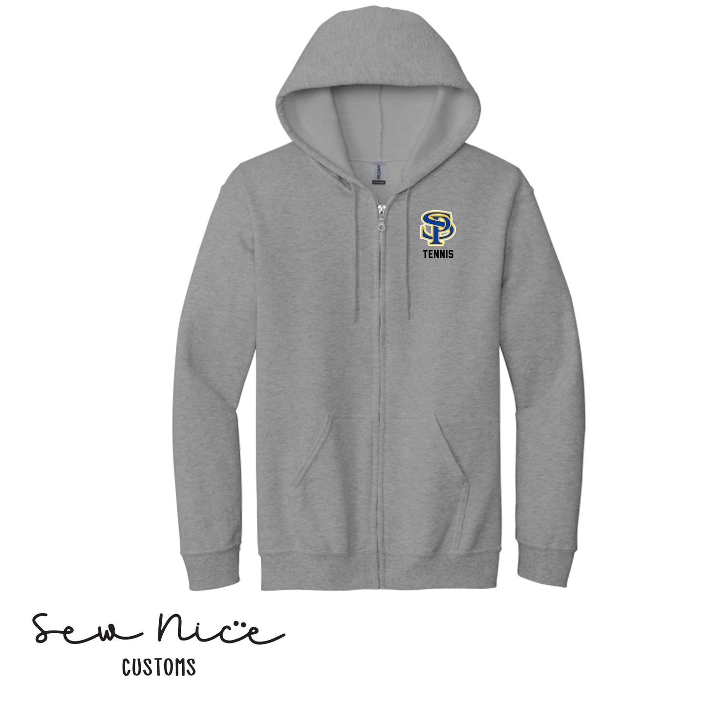 EMBROIDERED SP Tennis- Unisex Adult/Youth Full Zip