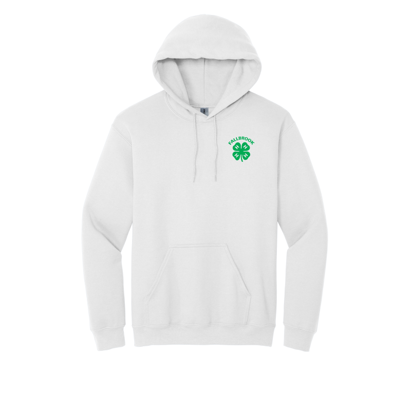 Embroidered Clover 4H ADULT Hoodie (No back design)