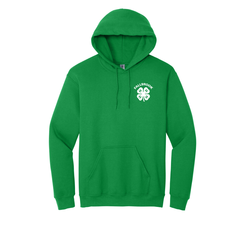 Embroidered Clover 4H ADULT Hoodie (No back design)