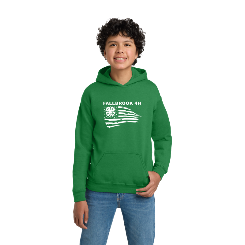 Fallbrook 4-H - YOUTH Hoodie -Front Design Only