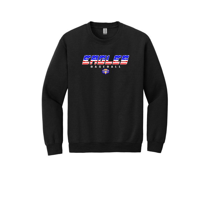 SP American Flag Eagles Baseball YOUTH Unisex Crewneck Sweatshirt