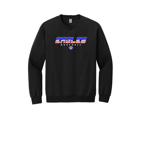 SP American Flag Eagles Baseball YOUTH Unisex Crewneck Sweatshirt