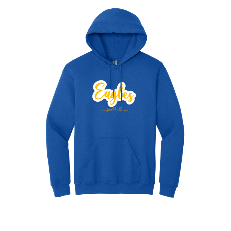 Eagles Glitter Applique Hoodie (Baseball)