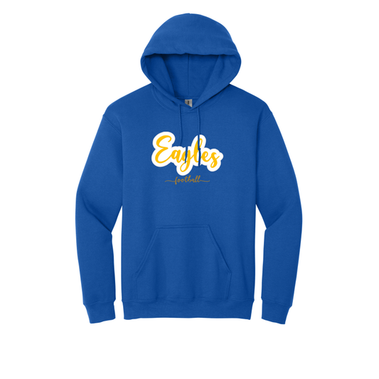 Eagles Glitter Applique Hoodie (Baseball)