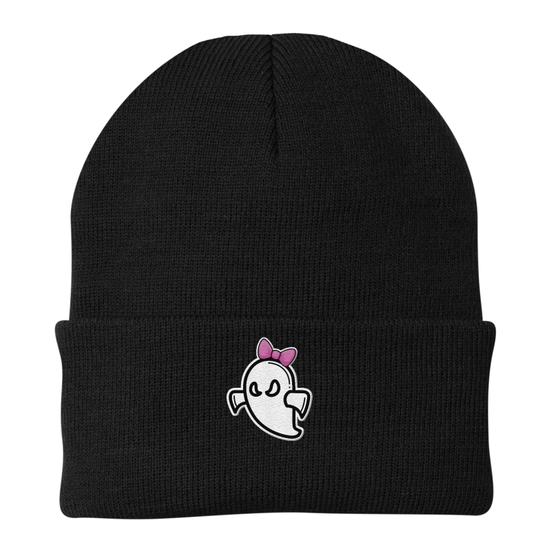 Embroidered Ghost Softball Beanie (Choose your ghost)