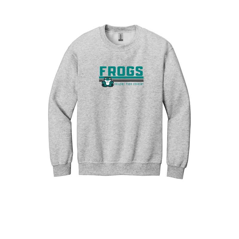 Stripe Frogs Design-ADULT Crewneck Sweatshirt