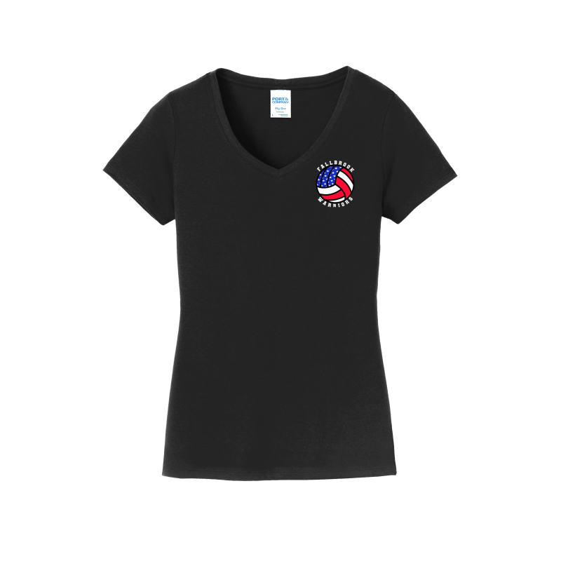 American Flag Volleyball - Women's V-Neck Shirt