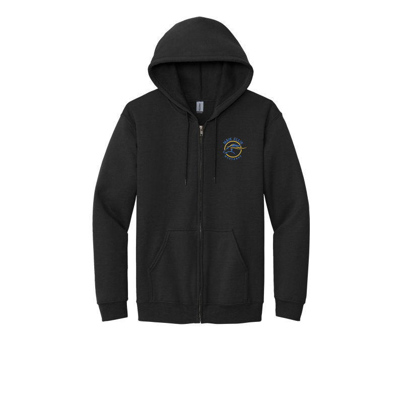 Embroidered Maie Ellis Logo Full Zip Up Hoodie