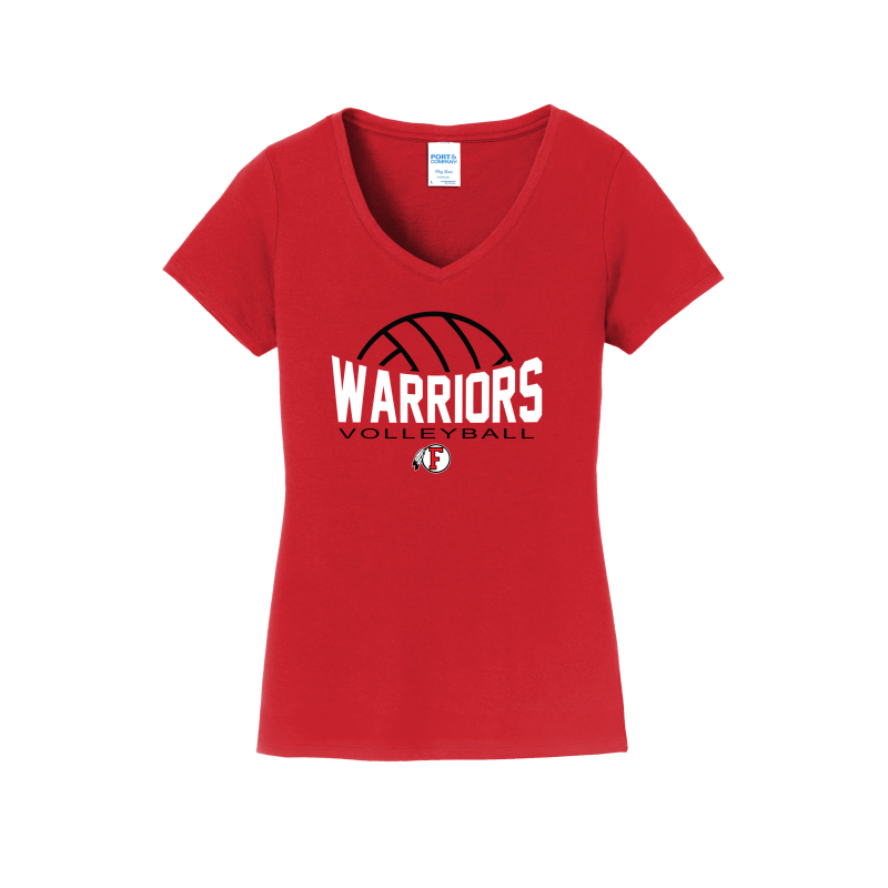Warriors Volleyball - Women's V-Neck Shirt