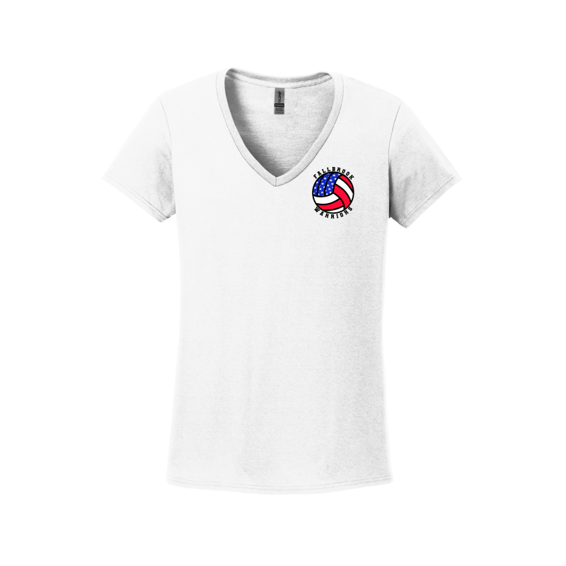 American Flag Volleyball - Women's V-Neck Shirt