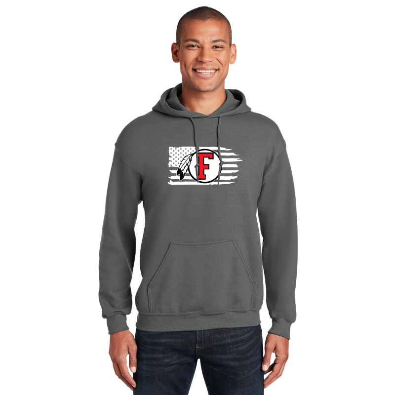 American Flag- Dreamcatcher- FRONT ONLY- ADULT hoodie