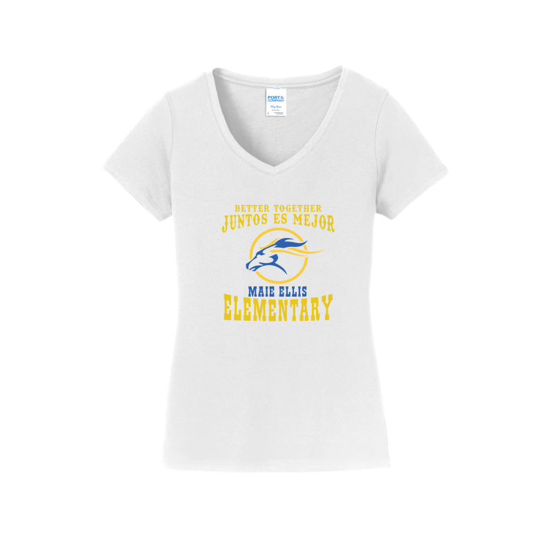Women's V-Neck- Better Together/Juntos Es Mejor