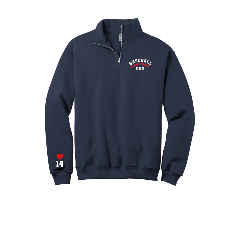 Embroidered Custom Baseball "Fan" Crewneck Garments-FHS Baseball