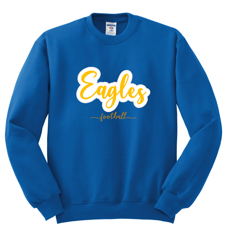 Eagles Glitter Applique Crewneck Sweatshirt (Softball)