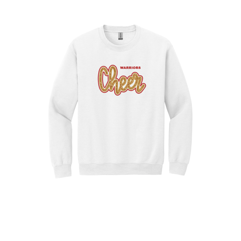 Embroidered Glitter Cheer Applique YOUTH Sweatshirt -Local Pick Up/Delivery