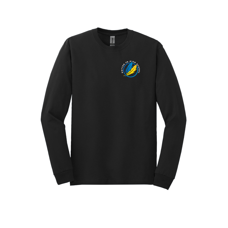 Potter Jr. High YOUTH LEFT CHEST ONLY- Long Sleeve Shirt