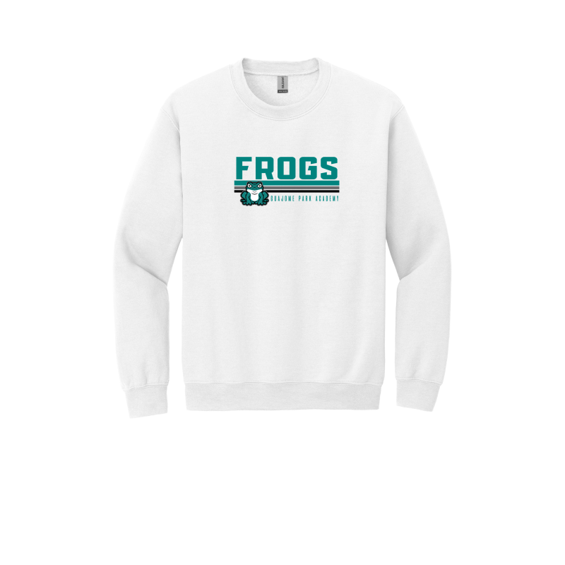 Stripe Frogs Design-YOUTH Crewneck Sweatshirt